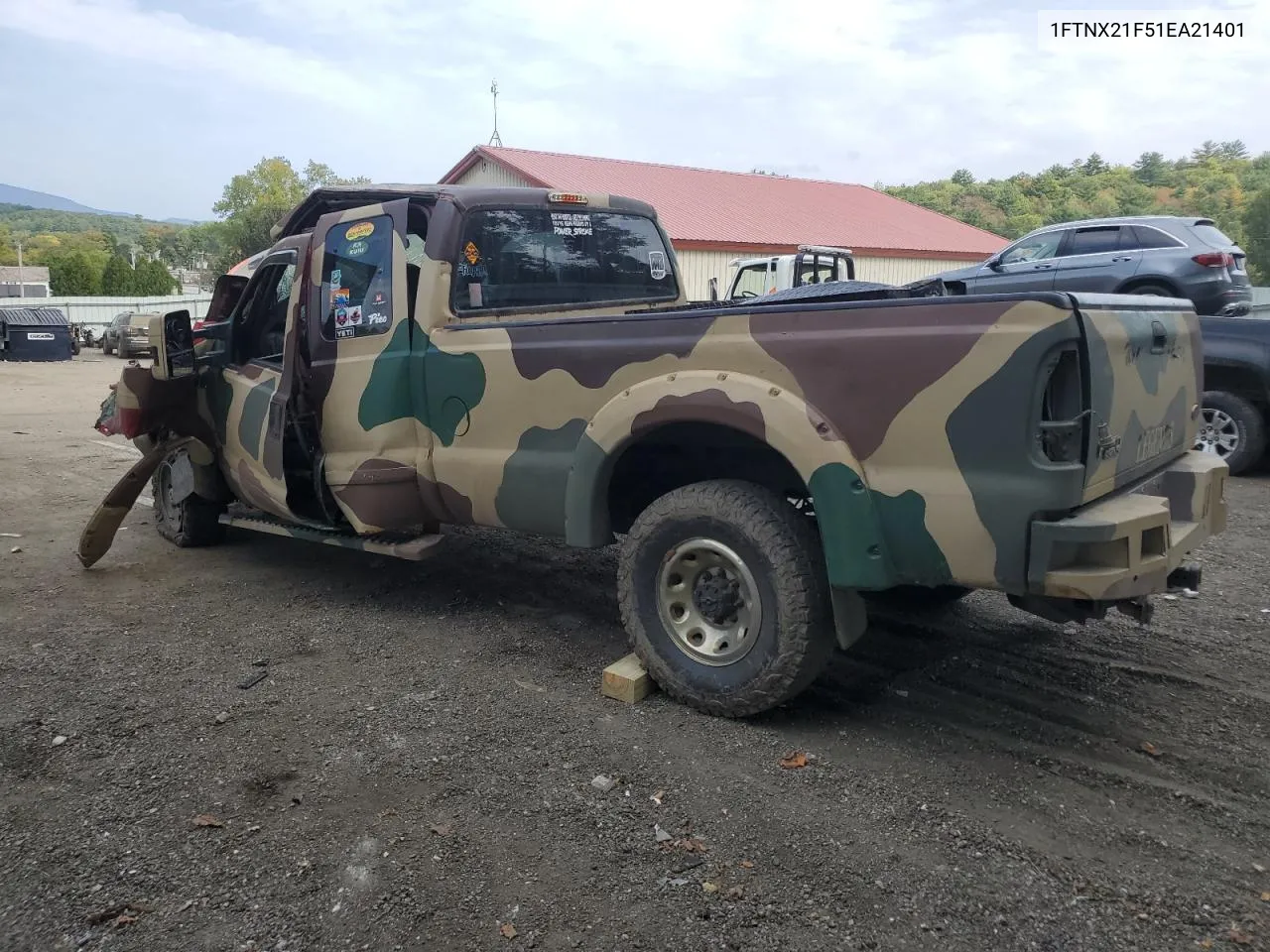 2001 Ford F250 Super Duty VIN: 1FTNX21F51EA21401 Lot: 71724304