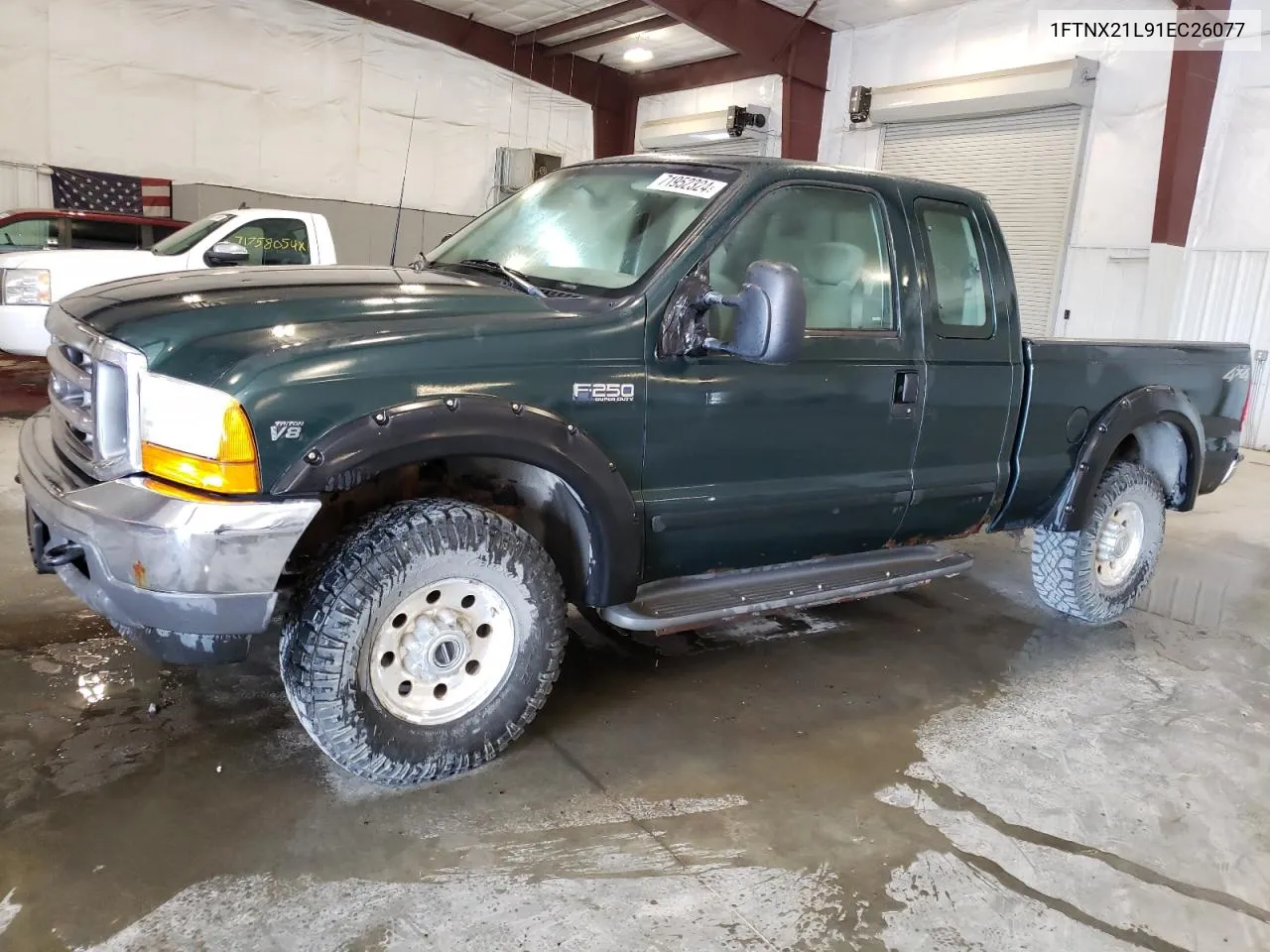 2001 Ford F250 Super Duty VIN: 1FTNX21L91EC26077 Lot: 71952324