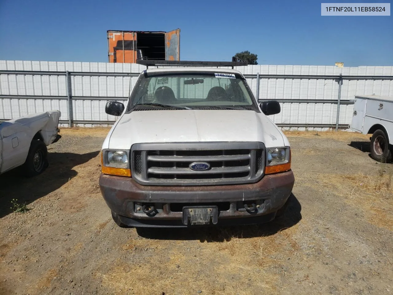 2001 Ford F250 Super Duty VIN: 1FTNF20L11EB58524 Lot: 74067094