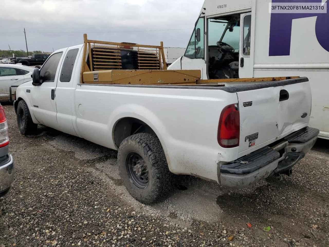 2001 Ford F250 Super Duty VIN: 3FTNX20F81MA21310 Lot: 78377054