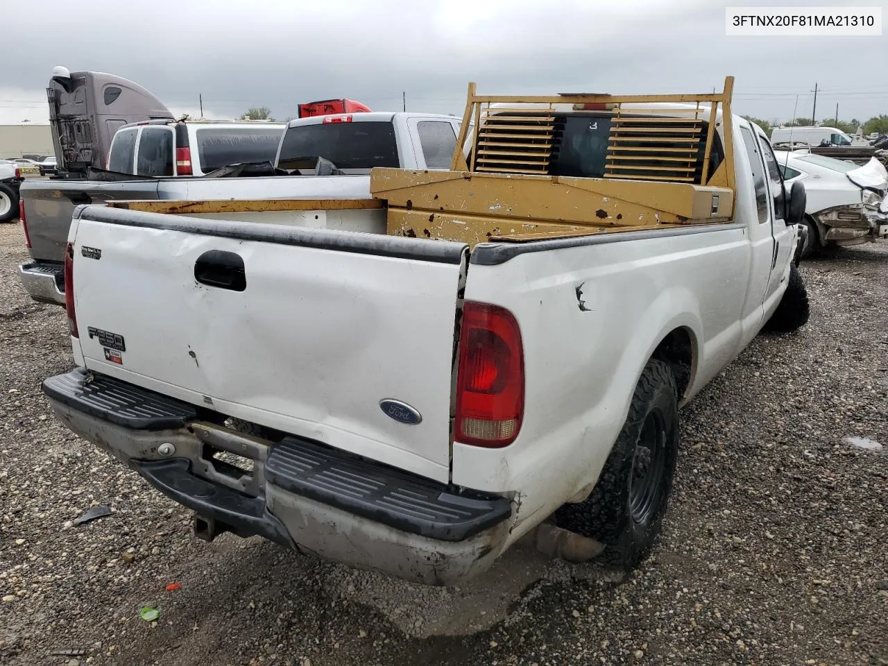 2001 Ford F250 Super Duty VIN: 3FTNX20F81MA21310 Lot: 78377054