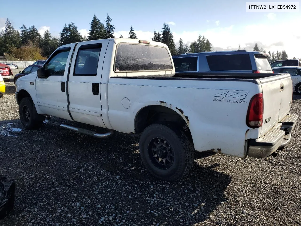 2001 Ford F250 Super Duty VIN: 1FTNW21LX1EB54972 Lot: 78745114