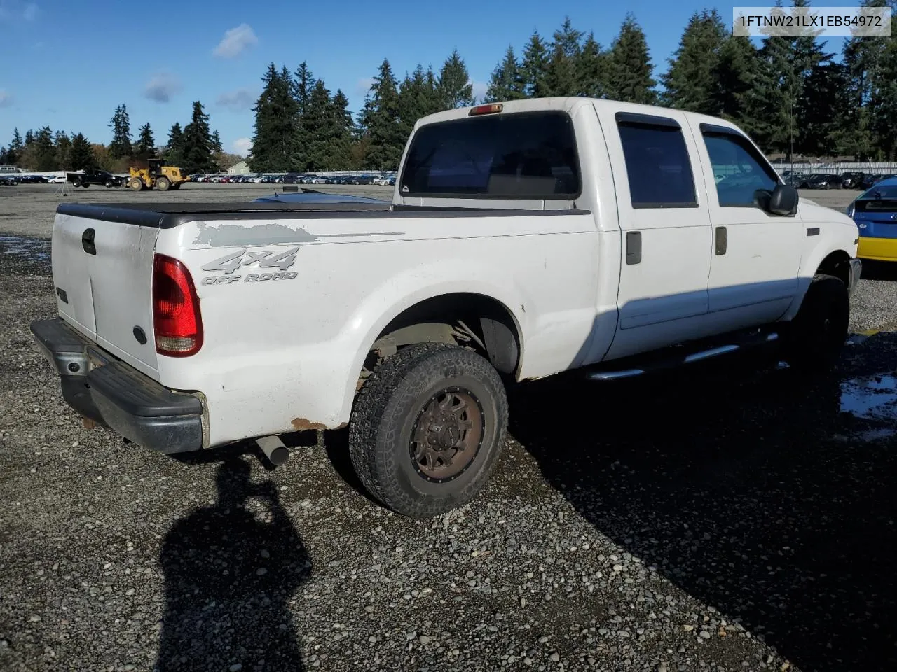 2001 Ford F250 Super Duty VIN: 1FTNW21LX1EB54972 Lot: 78745114