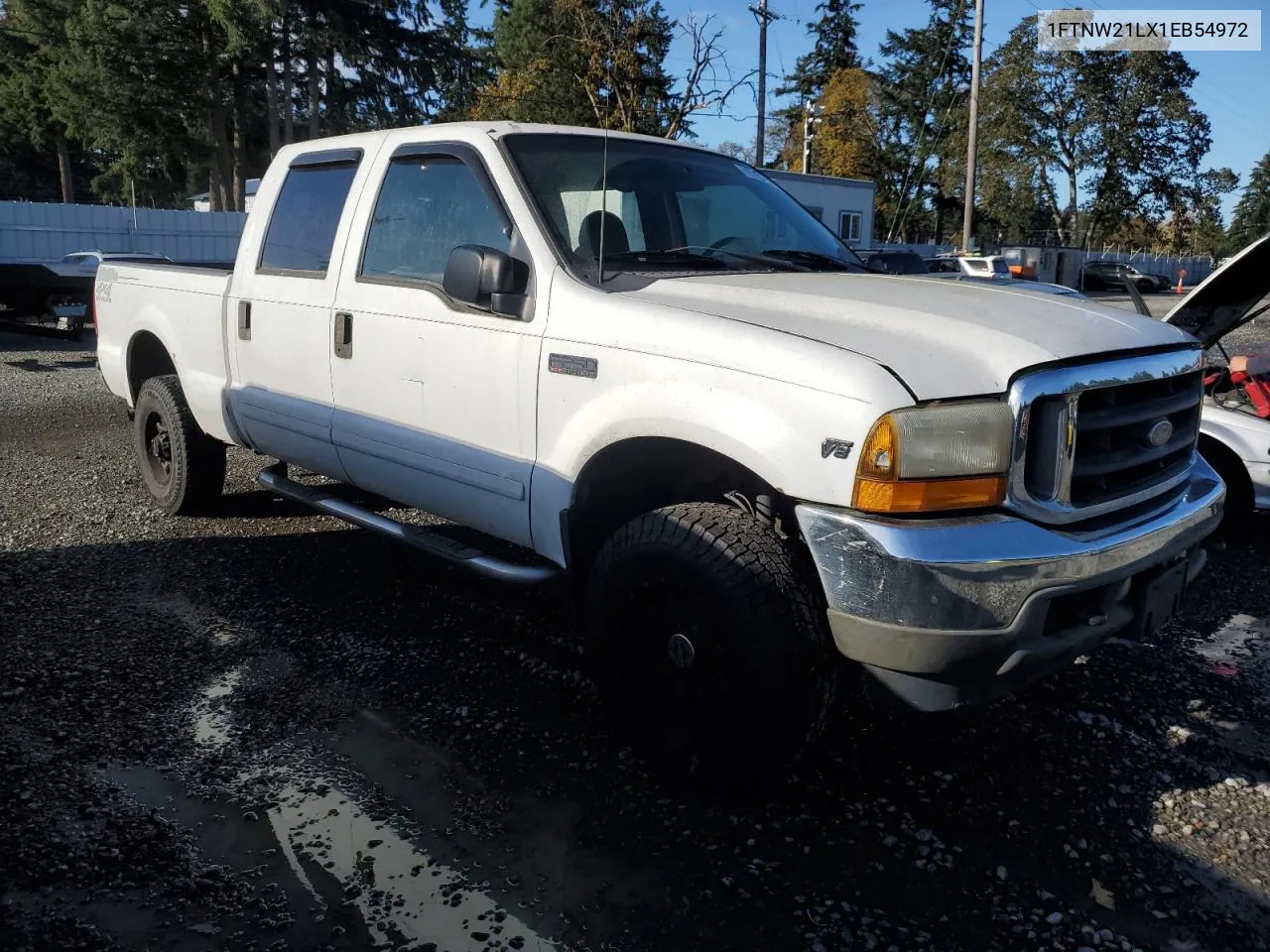 2001 Ford F250 Super Duty VIN: 1FTNW21LX1EB54972 Lot: 78745114