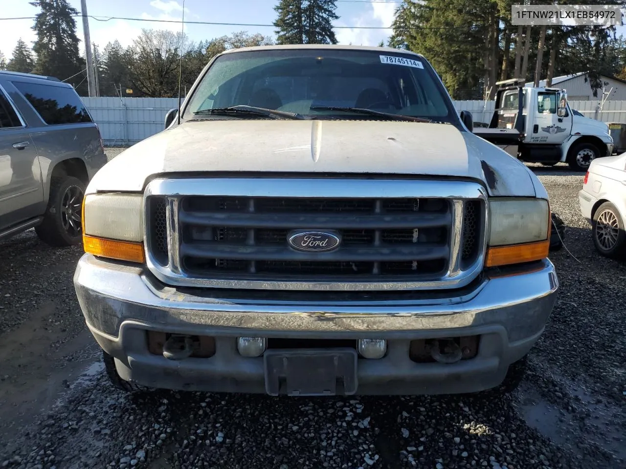 2001 Ford F250 Super Duty VIN: 1FTNW21LX1EB54972 Lot: 78745114