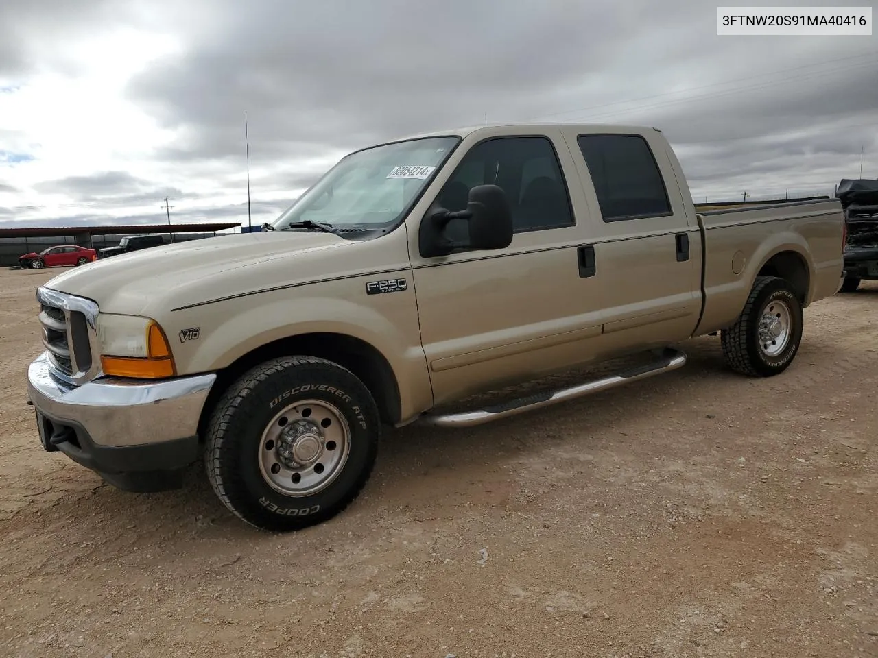 2001 Ford F250 Super Duty VIN: 3FTNW20S91MA40416 Lot: 80054214