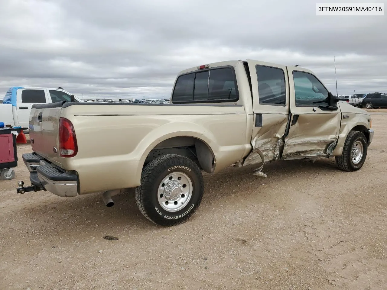 2001 Ford F250 Super Duty VIN: 3FTNW20S91MA40416 Lot: 80054214