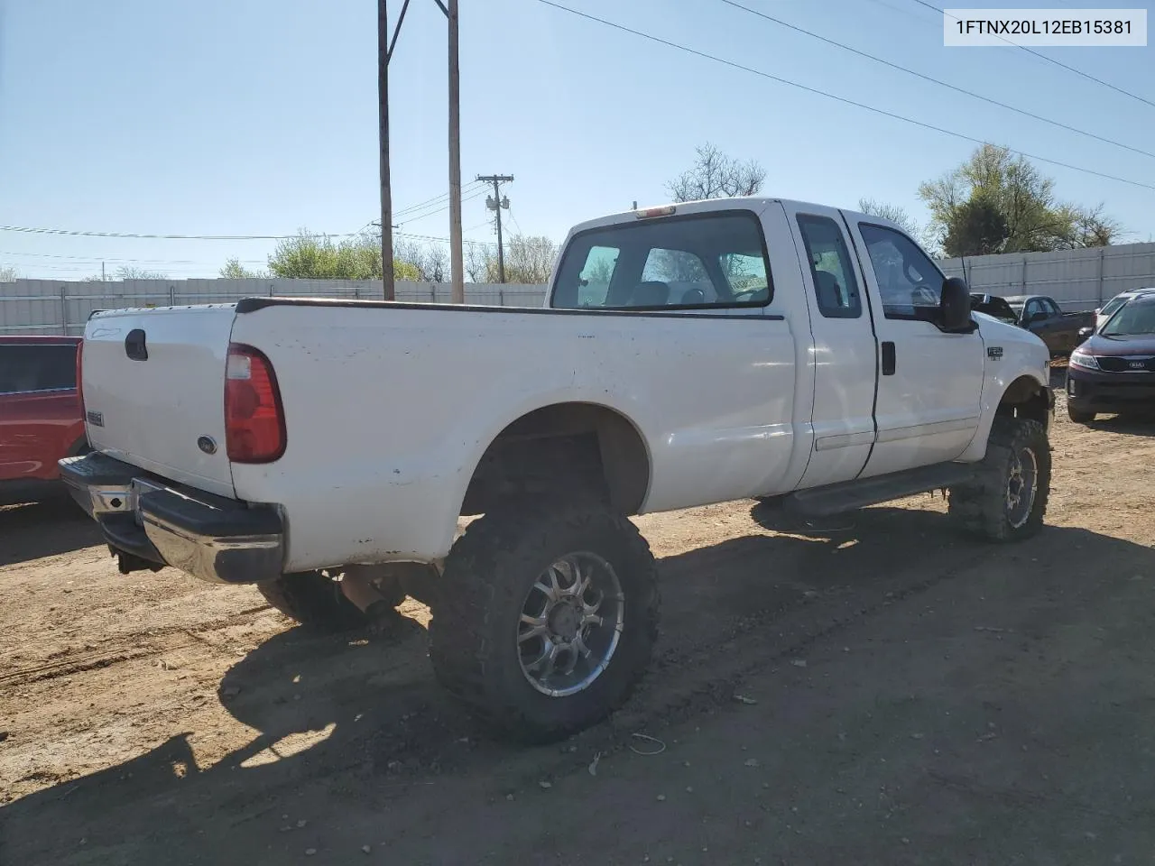 2002 Ford F250 Super Duty VIN: 1FTNX20L12EB15381 Lot: 48783624