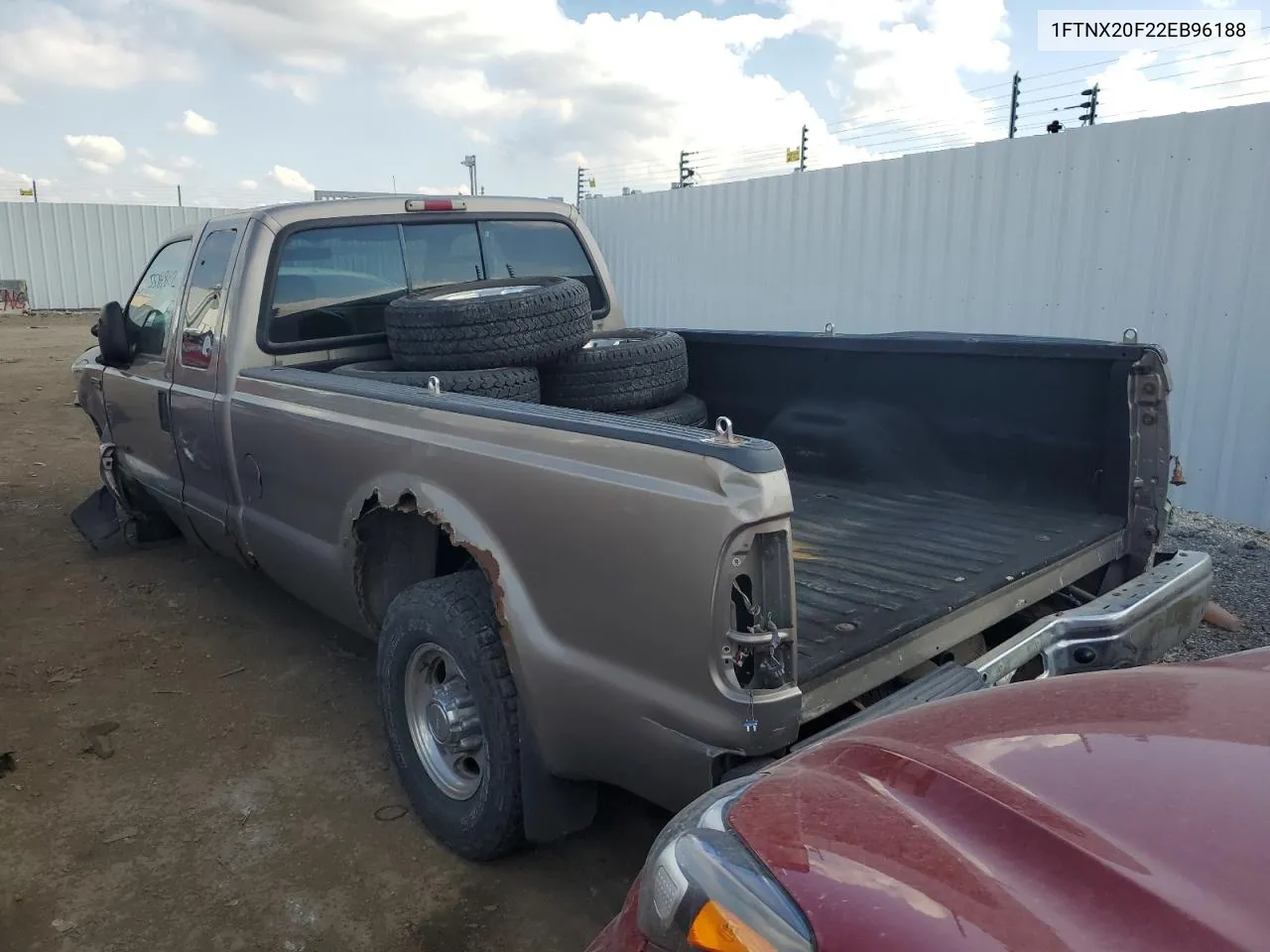 2002 Ford F250 Super Duty VIN: 1FTNX20F22EB96188 Lot: 51404234