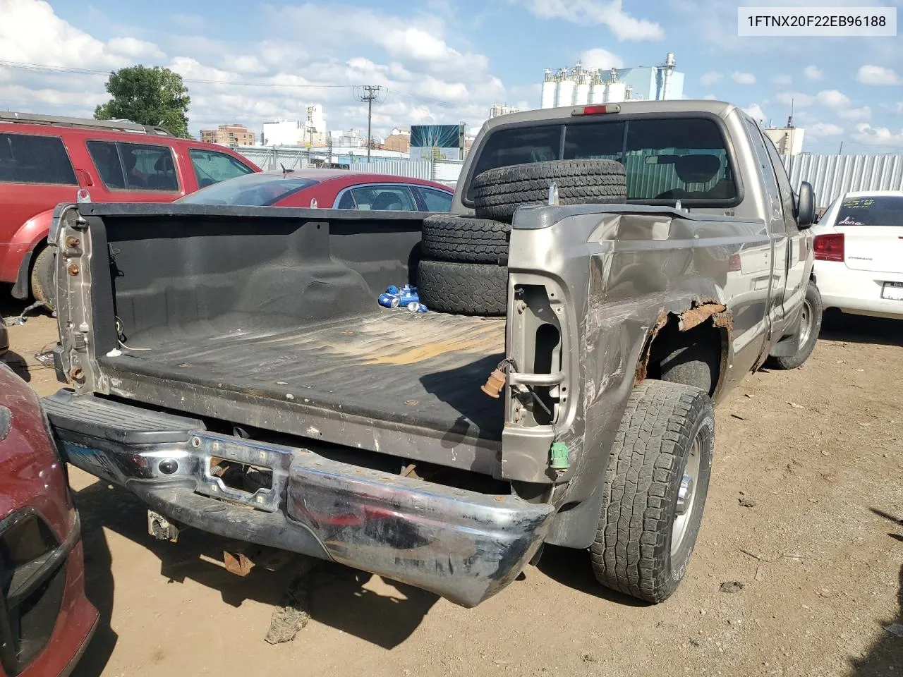 2002 Ford F250 Super Duty VIN: 1FTNX20F22EB96188 Lot: 51404234