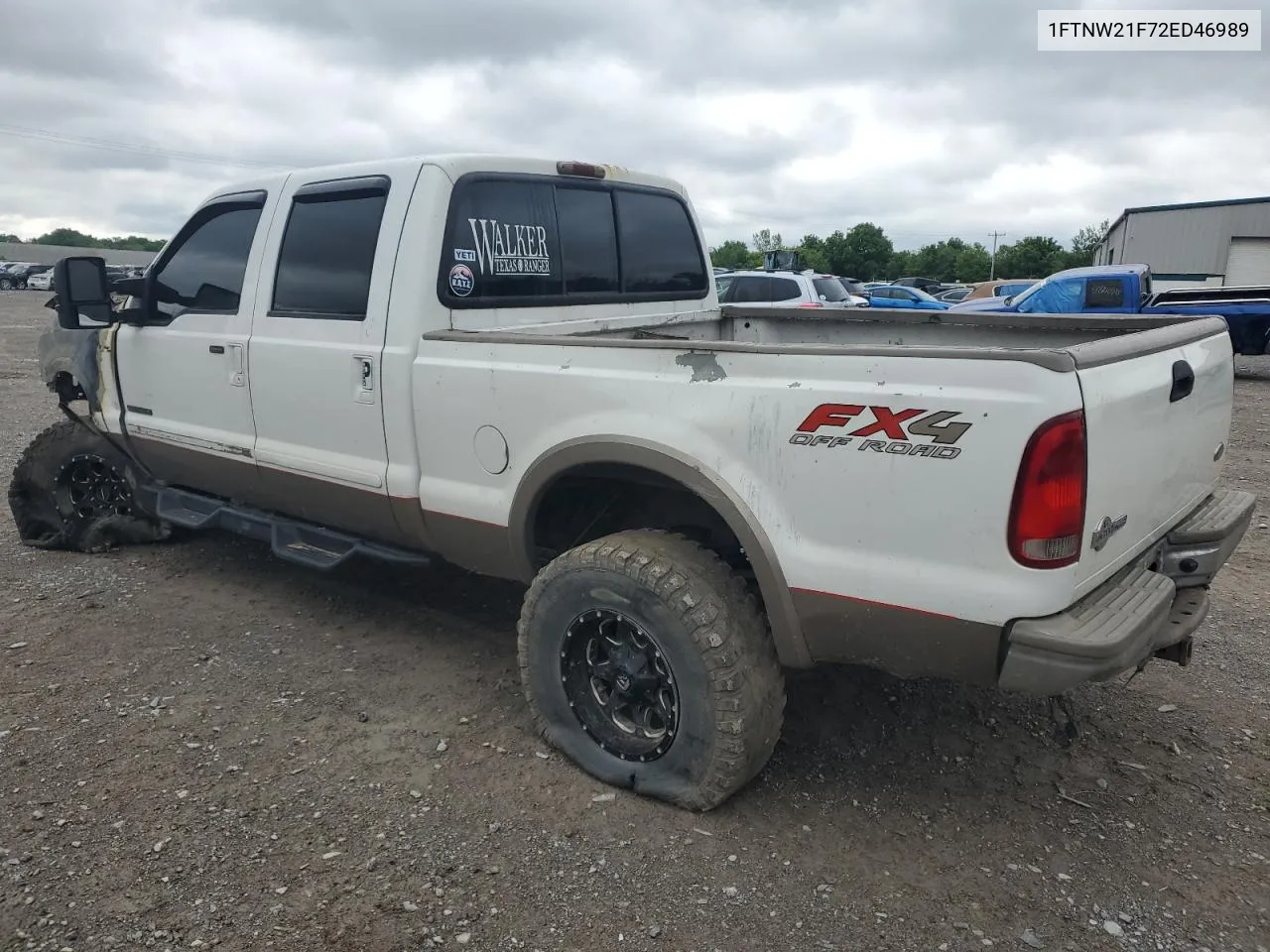 2002 Ford F250 Super Duty VIN: 1FTNW21F72ED46989 Lot: 57978304