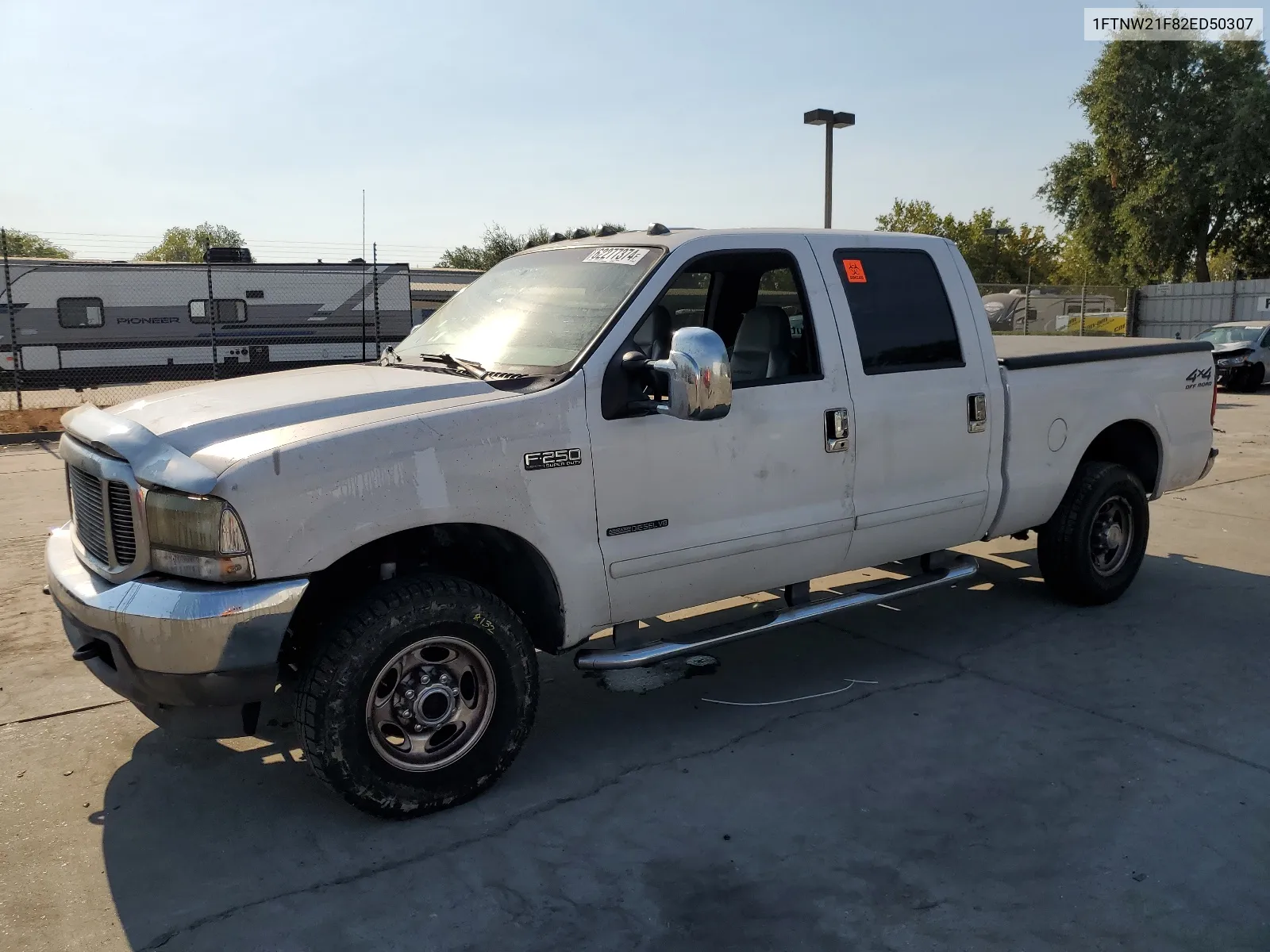 2002 Ford F250 Super Duty VIN: 1FTNW21F82ED50307 Lot: 62277374