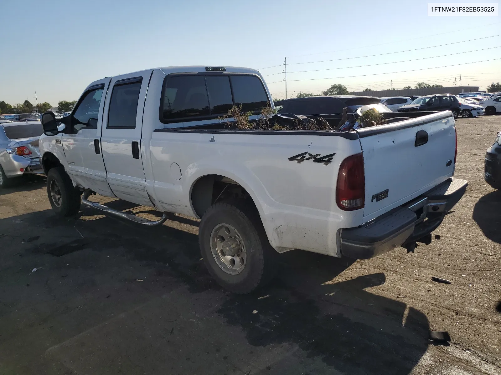 2002 Ford F250 Super Duty VIN: 1FTNW21F82EB53525 Lot: 62620804