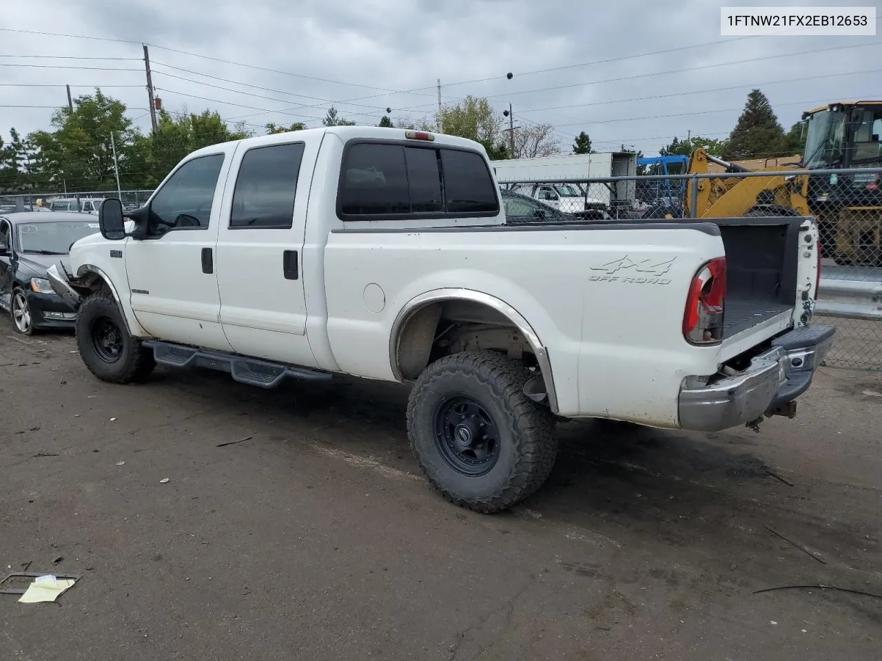 2002 Ford F250 Super Duty VIN: 1FTNW21FX2EB12653 Lot: 68732594