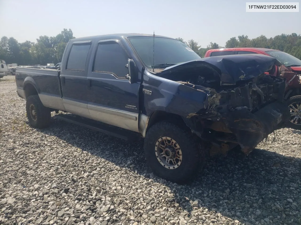 2002 Ford F250 Super Duty VIN: 1FTNW21F22ED03094 Lot: 68940604