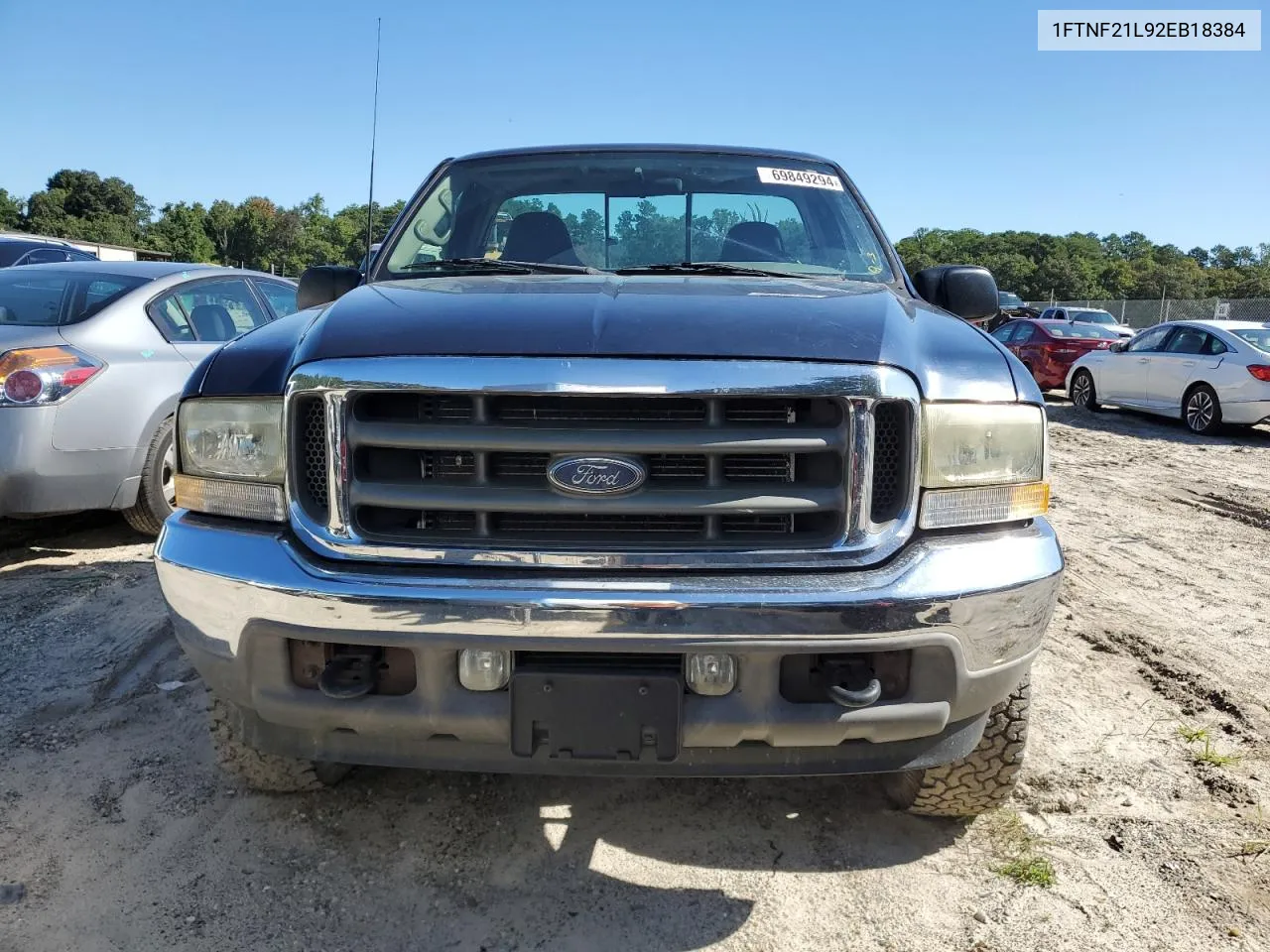 2002 Ford F250 Super Duty VIN: 1FTNF21L92EB18384 Lot: 69849294