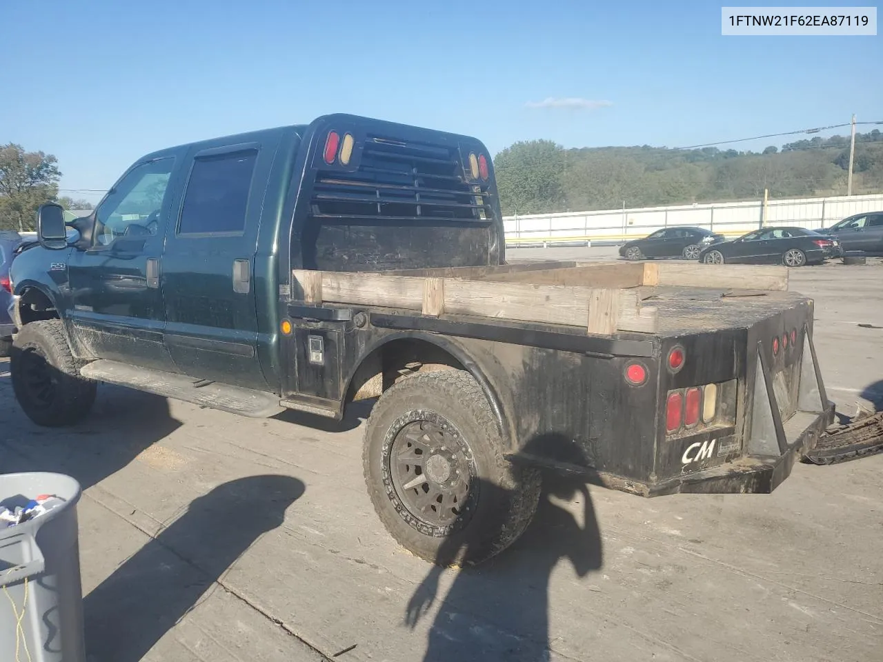 2002 Ford F250 Super Duty VIN: 1FTNW21F62EA87119 Lot: 74232634