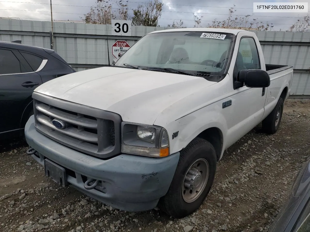 2002 Ford F250 Super Duty VIN: 1FTNF20L02ED31760 Lot: 79659894