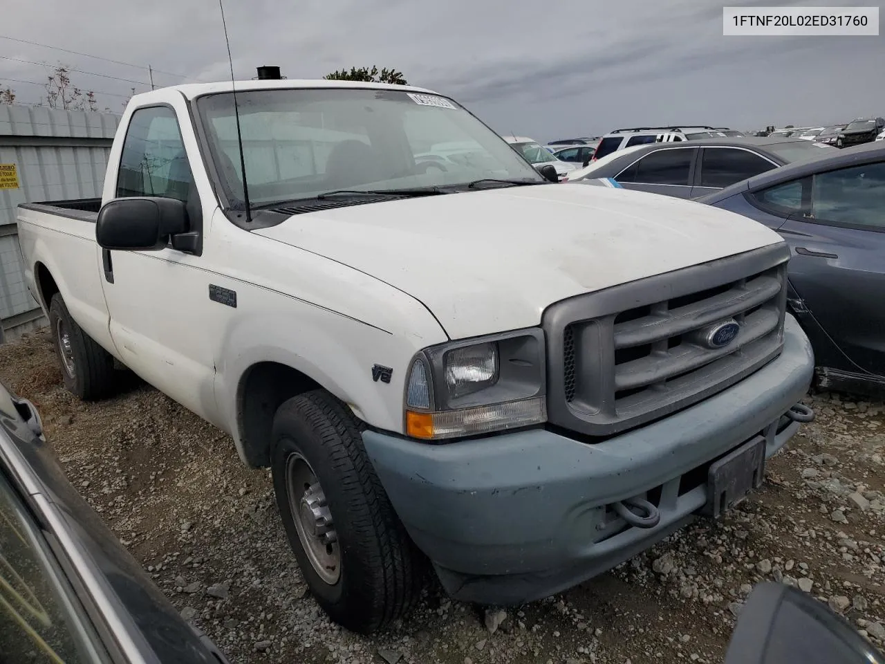 2002 Ford F250 Super Duty VIN: 1FTNF20L02ED31760 Lot: 79659894