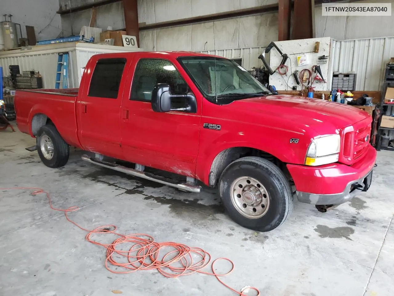 2003 Ford F250 Super Duty VIN: 1FTNW20S43EA87040 Lot: 48024654