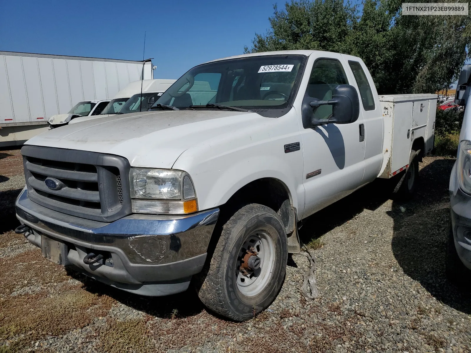 2003 Ford F250 Super Duty VIN: 1FTNX21P23EB99889 Lot: 52978544