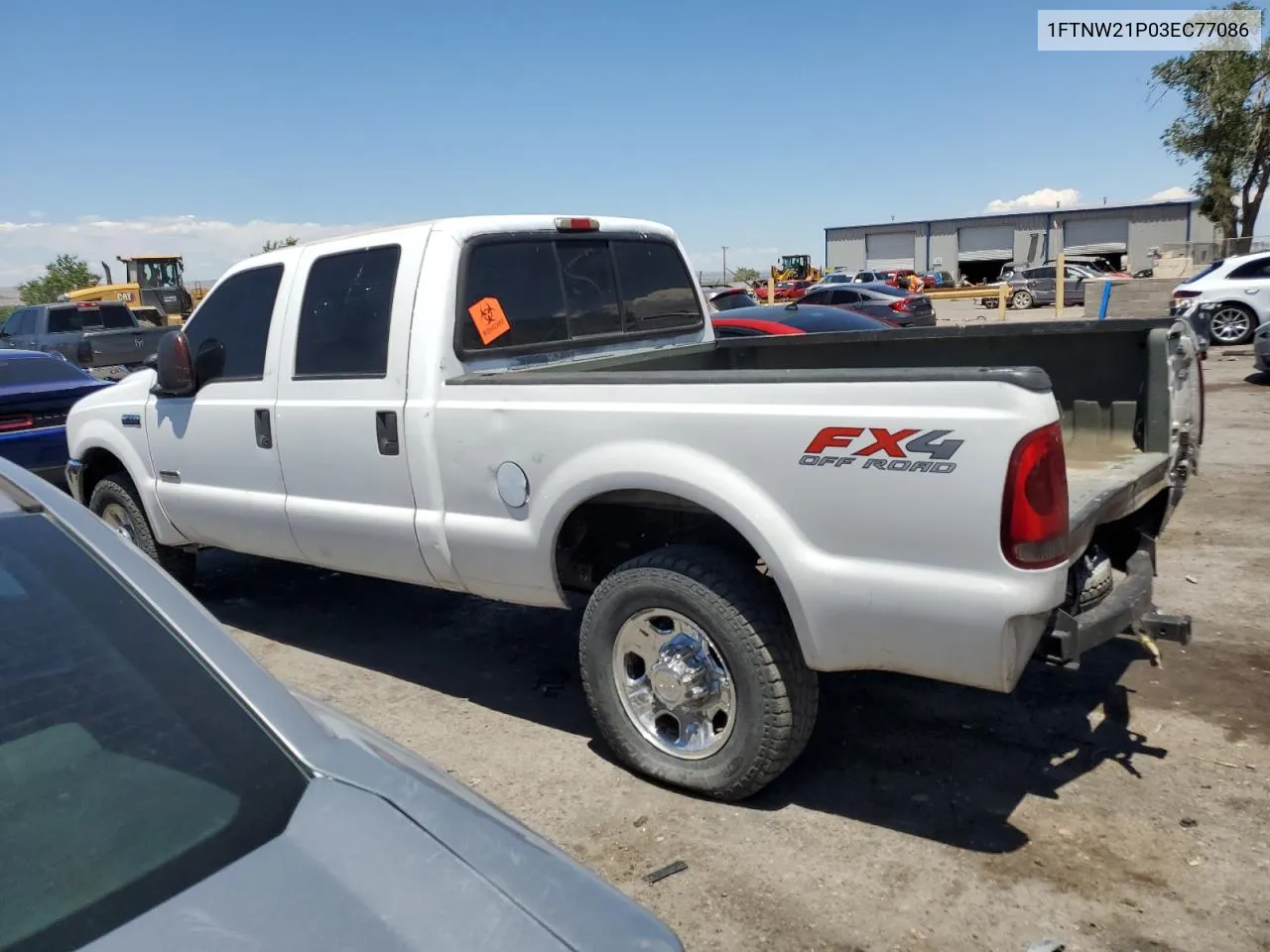 2003 Ford F250 Super Duty VIN: 1FTNW21P03EC77086 Lot: 56126444