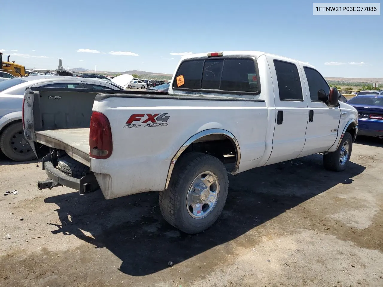 2003 Ford F250 Super Duty VIN: 1FTNW21P03EC77086 Lot: 56126444