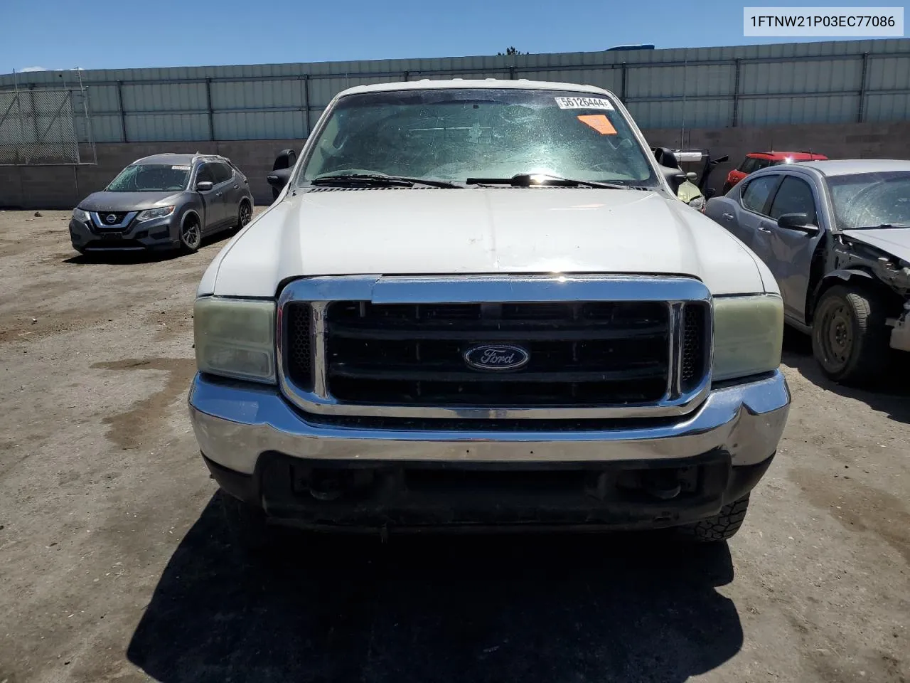 2003 Ford F250 Super Duty VIN: 1FTNW21P03EC77086 Lot: 56126444