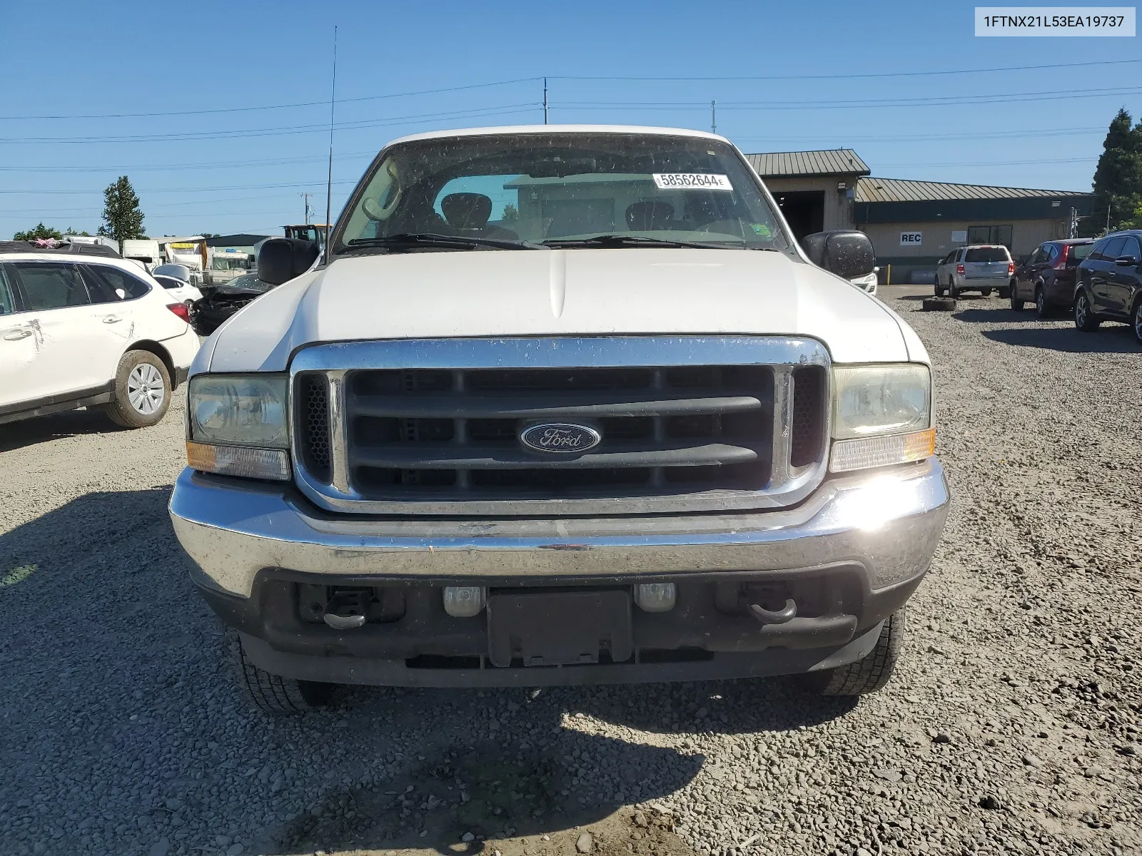 2003 Ford F250 Super Duty VIN: 1FTNX21L53EA19737 Lot: 58562644