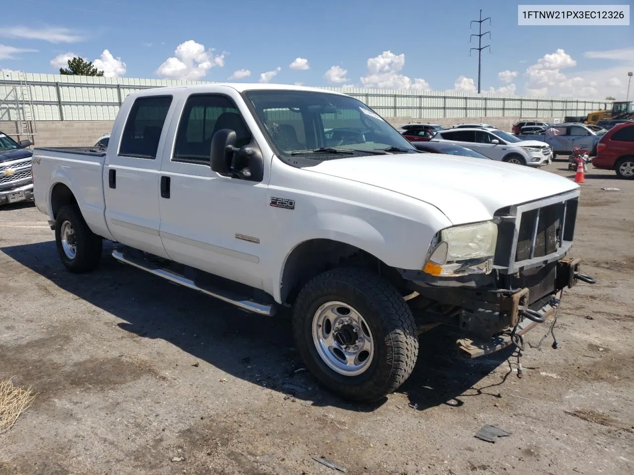 2003 Ford F250 Super Duty VIN: 1FTNW21PX3EC12326 Lot: 61341664