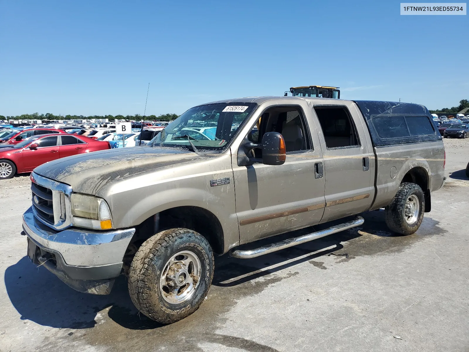 2003 Ford F250 Super Duty VIN: 1FTNW21L93ED55734 Lot: 61526174