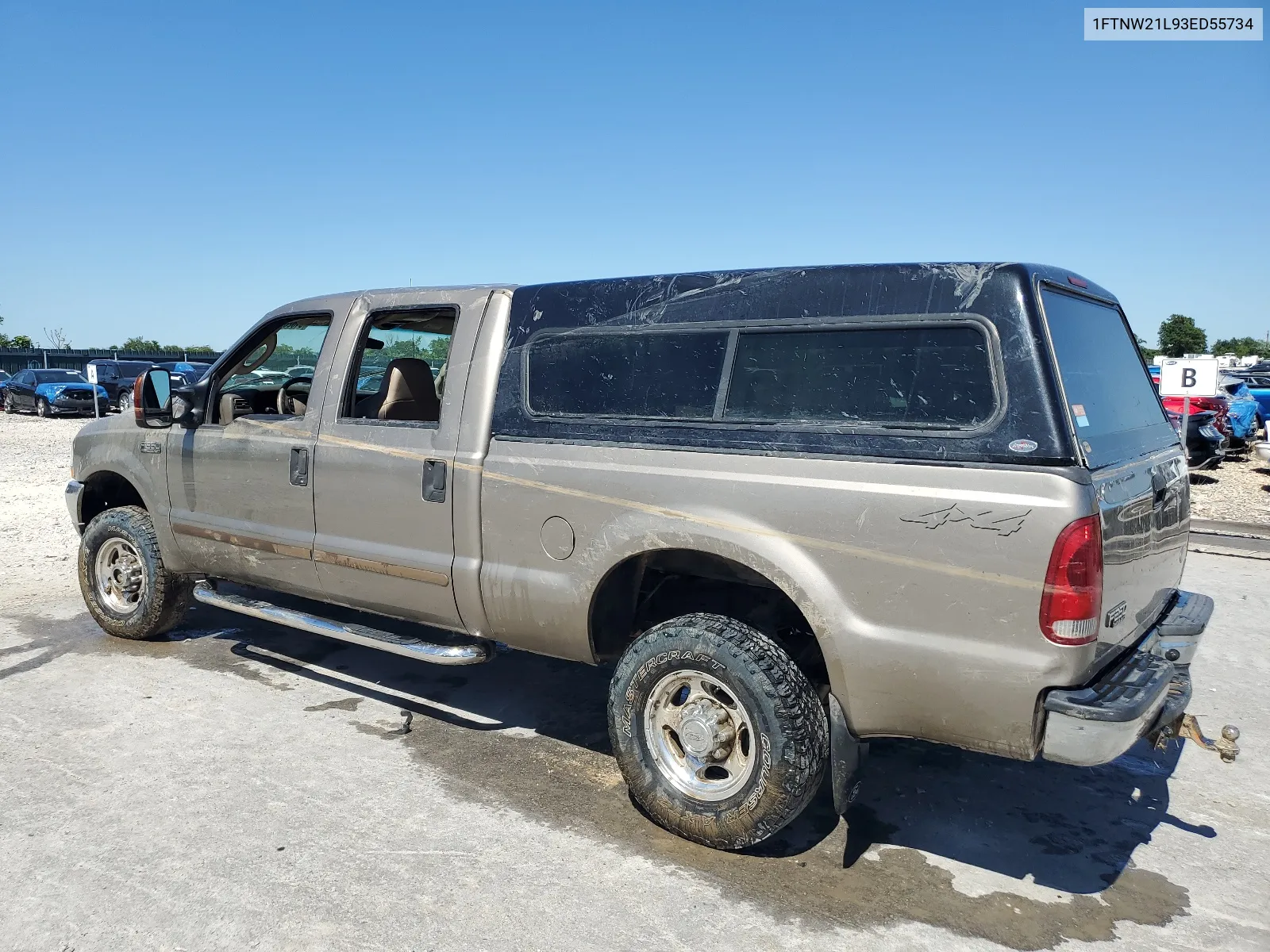 2003 Ford F250 Super Duty VIN: 1FTNW21L93ED55734 Lot: 61526174