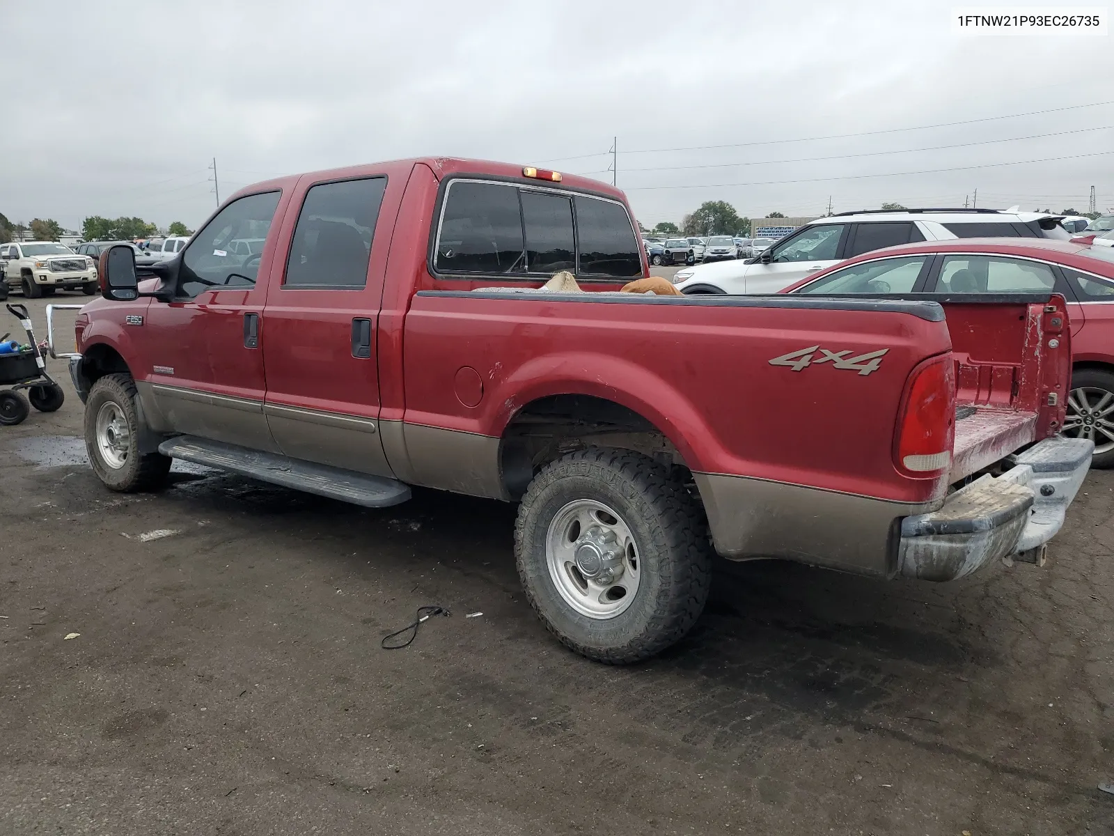 2003 Ford F250 Super Duty VIN: 1FTNW21P93EC26735 Lot: 66886704