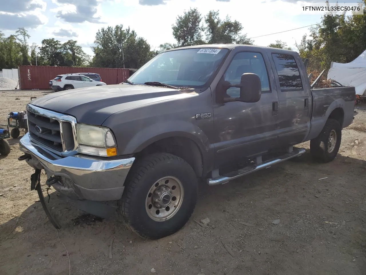 2003 Ford F250 Super Duty VIN: 1FTNW21L33EC50476 Lot: 67627394