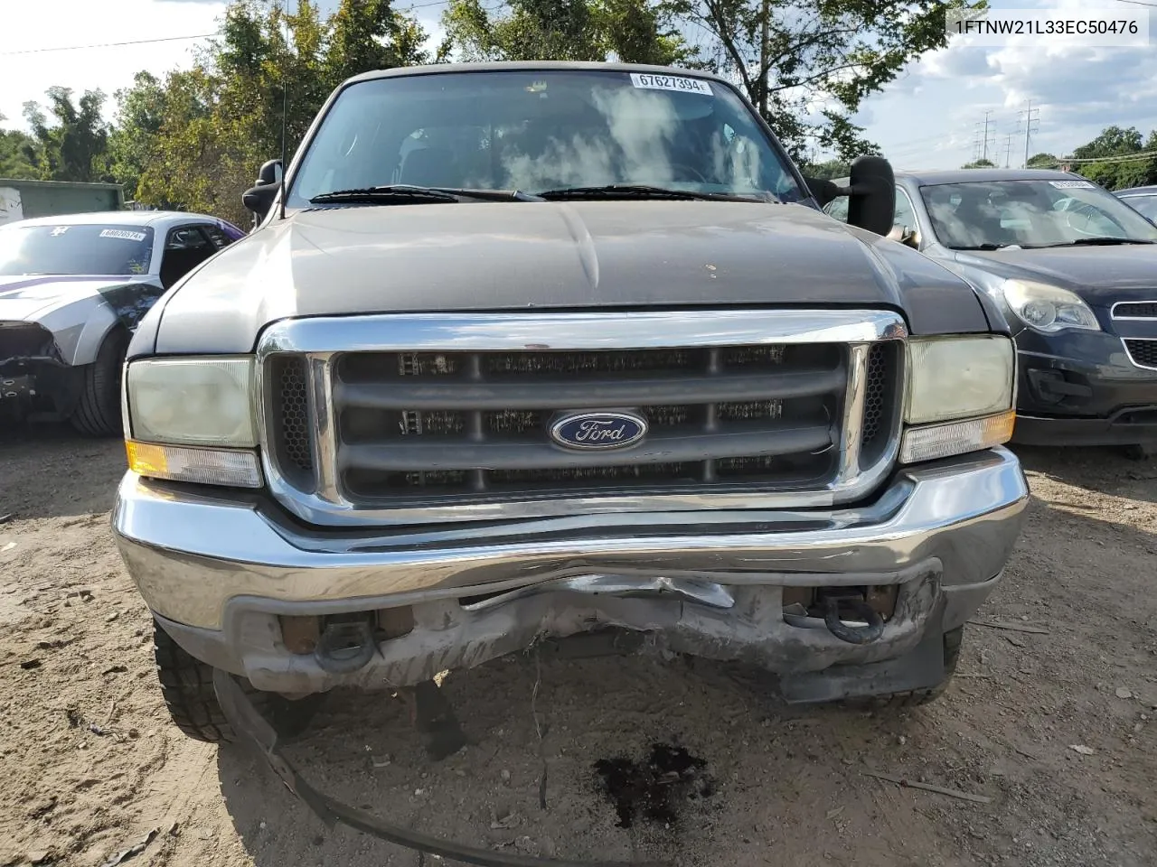 2003 Ford F250 Super Duty VIN: 1FTNW21L33EC50476 Lot: 67627394