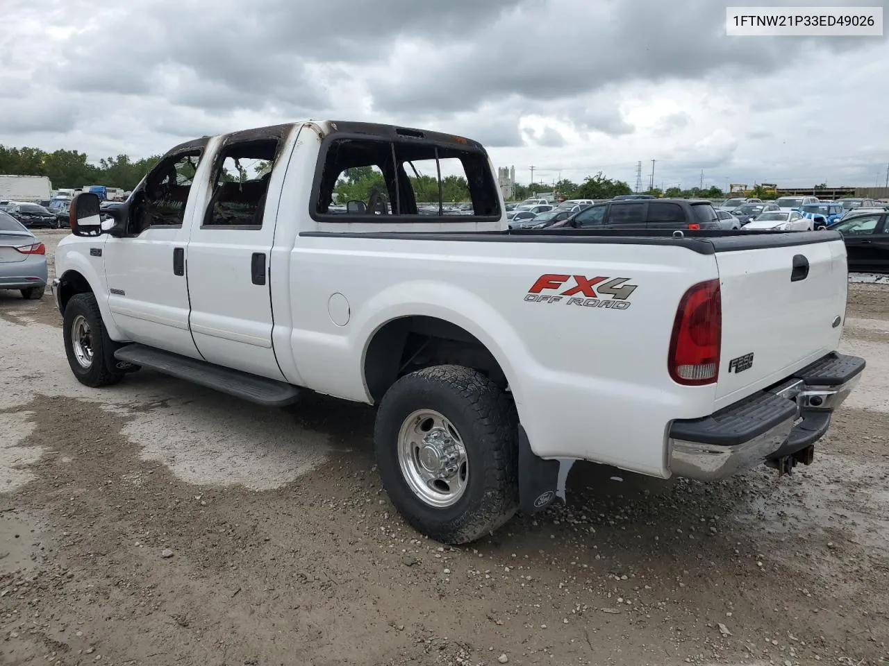 2003 Ford F250 Super Duty VIN: 1FTNW21P33ED49026 Lot: 69607594