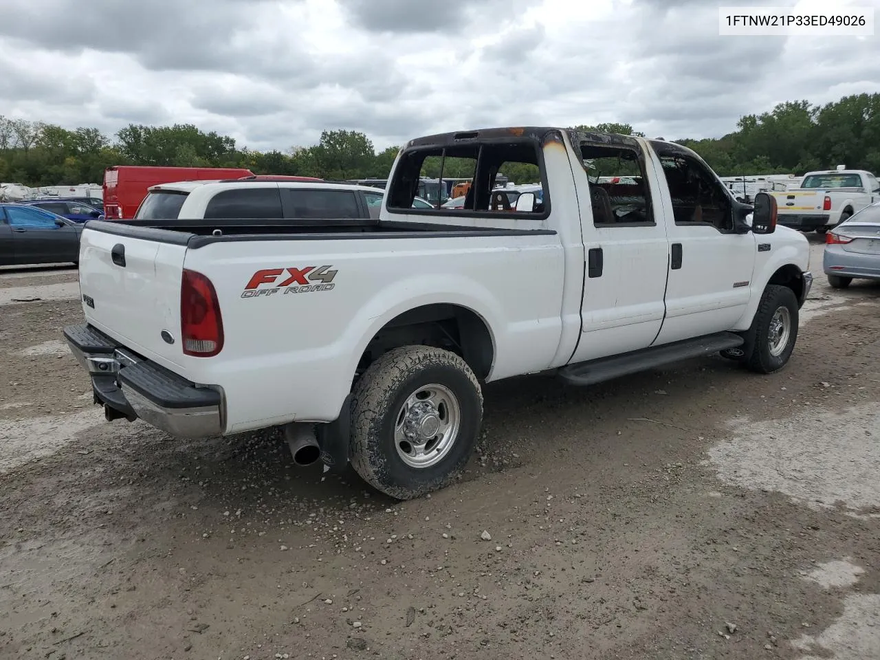 2003 Ford F250 Super Duty VIN: 1FTNW21P33ED49026 Lot: 69607594