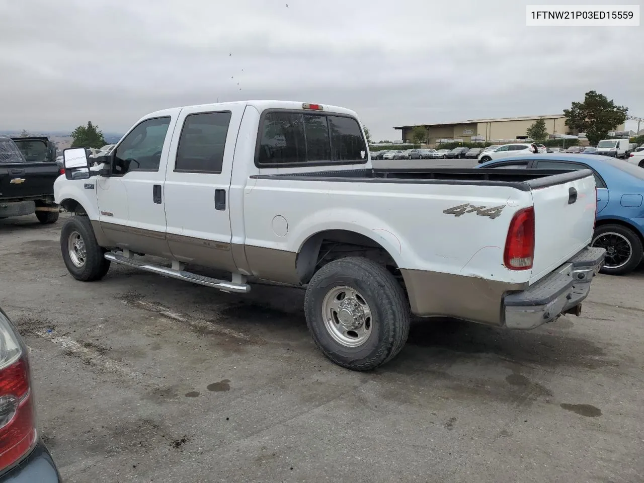 2003 Ford F250 Super Duty VIN: 1FTNW21P03ED15559 Lot: 70511394