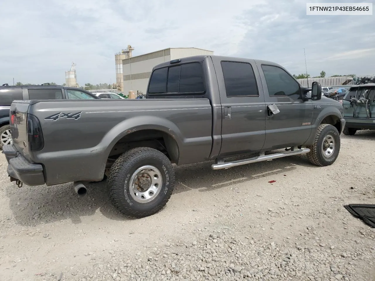 2003 Ford F250 Super Duty VIN: 1FTNW21P43EB54665 Lot: 70844564