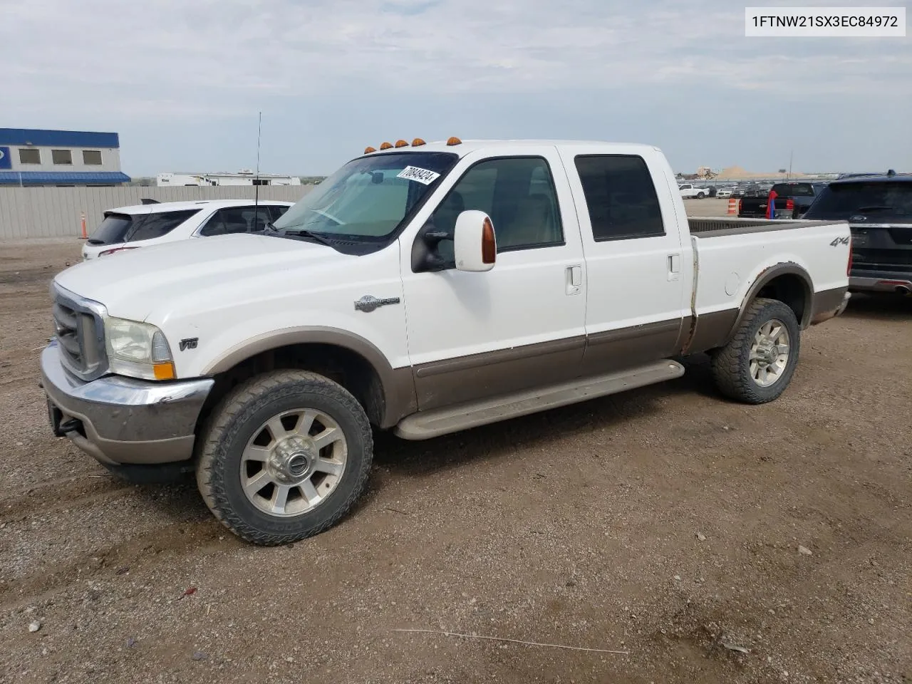 2003 Ford F250 Super Duty VIN: 1FTNW21SX3EC84972 Lot: 70848424