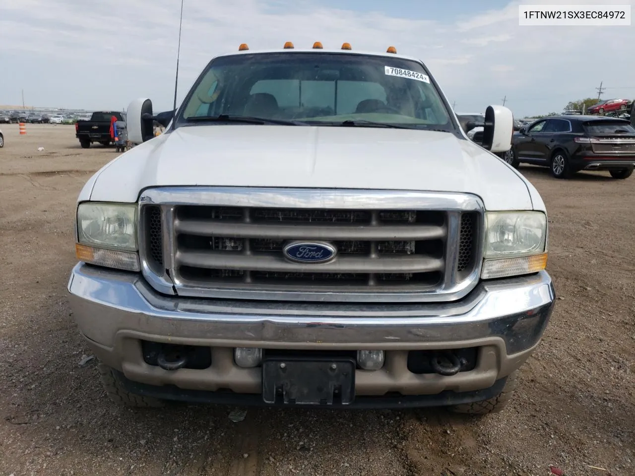 2003 Ford F250 Super Duty VIN: 1FTNW21SX3EC84972 Lot: 70848424