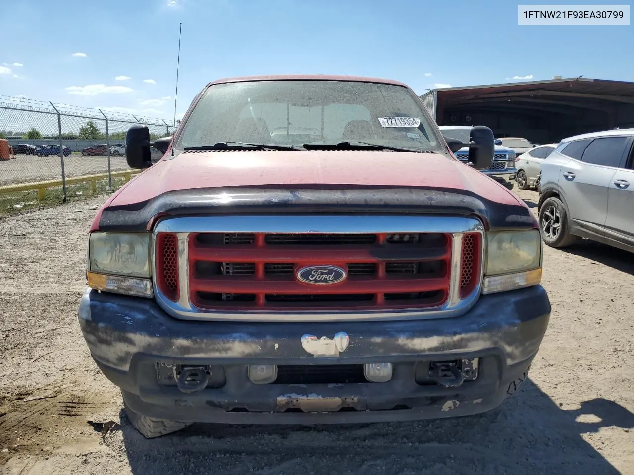 2003 Ford F250 Super Duty VIN: 1FTNW21F93EA30799 Lot: 72719354