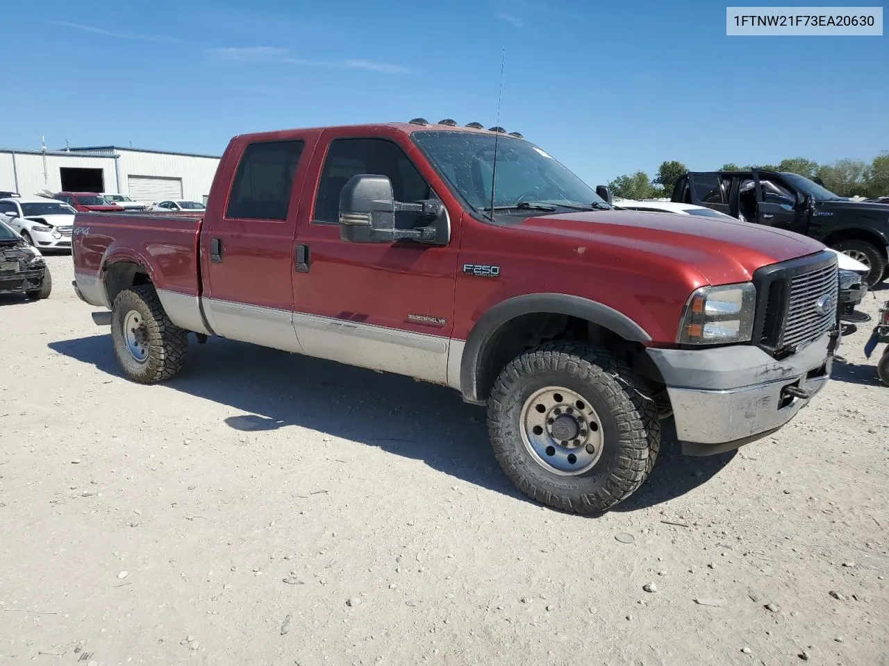 2003 Ford F250 Super Duty VIN: 1FTNW21F73EA20630 Lot: 73472334