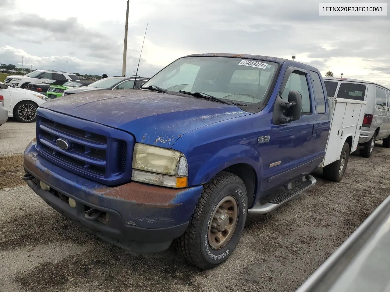 2003 Ford F250 Super Duty VIN: 1FTNX20P33EC10061 Lot: 74624204