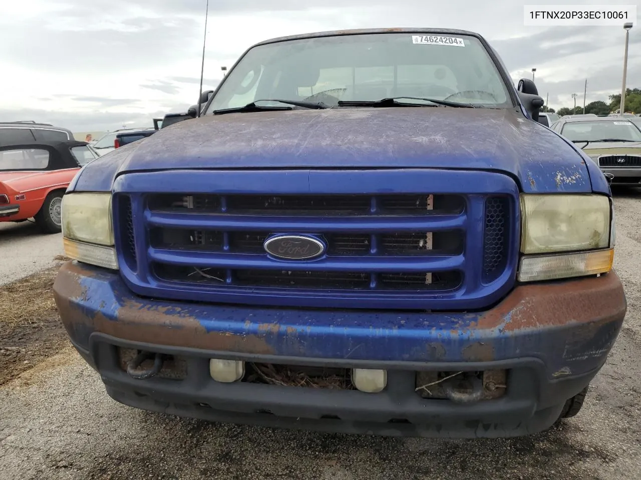 2003 Ford F250 Super Duty VIN: 1FTNX20P33EC10061 Lot: 74624204