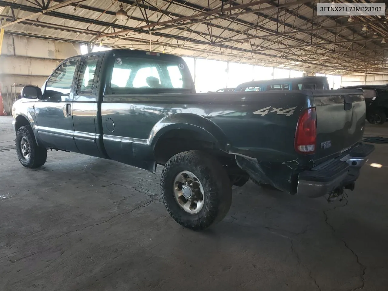 2003 Ford F250 Super Duty VIN: 3FTNX21L73MB23303 Lot: 75323684