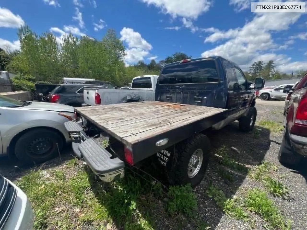 2003 Ford F250 Super Duty VIN: 1FTNX21P83EC67774 Lot: 75847364