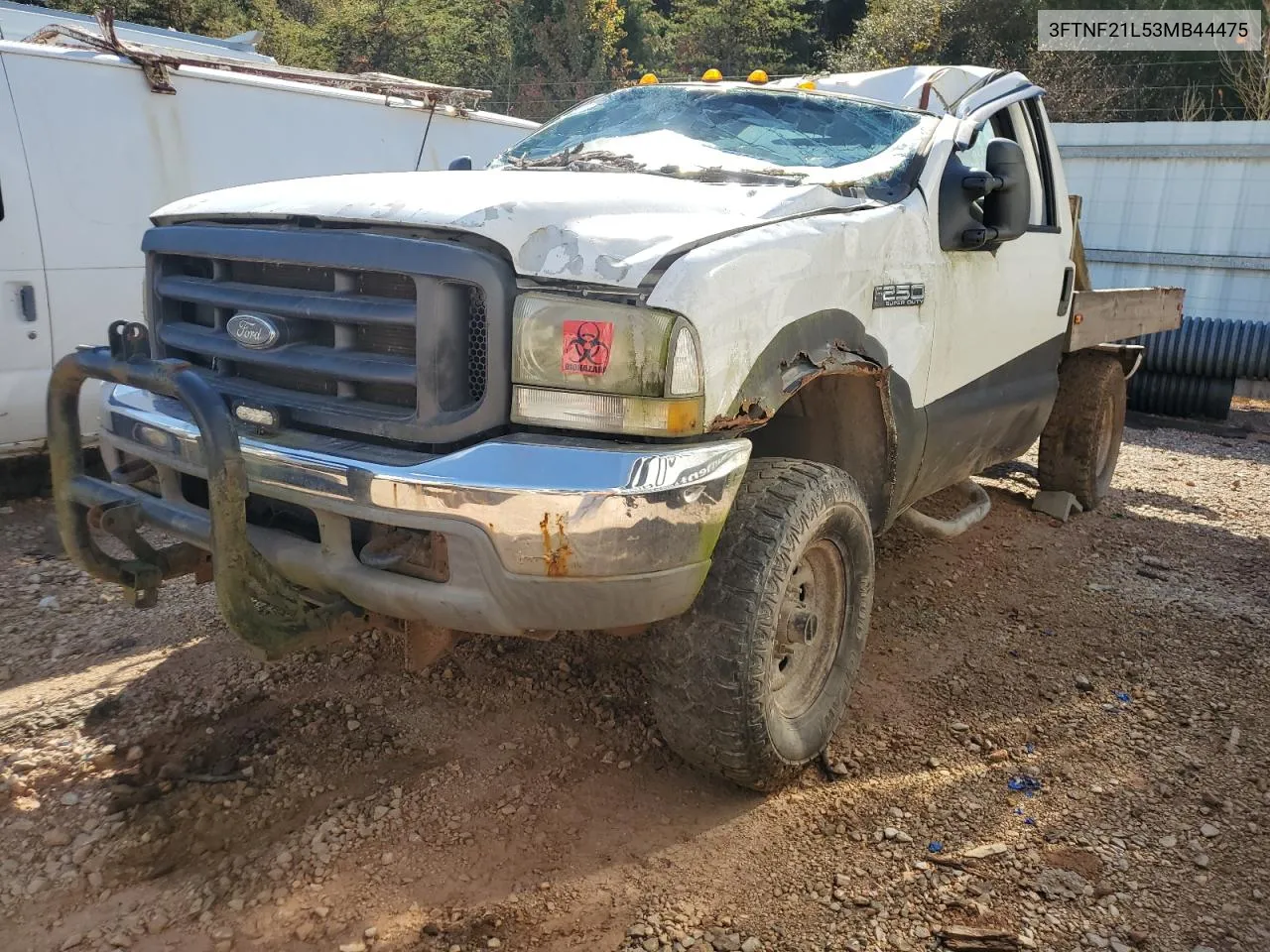 2003 Ford F250 Super Duty VIN: 3FTNF21L53MB44475 Lot: 76493214