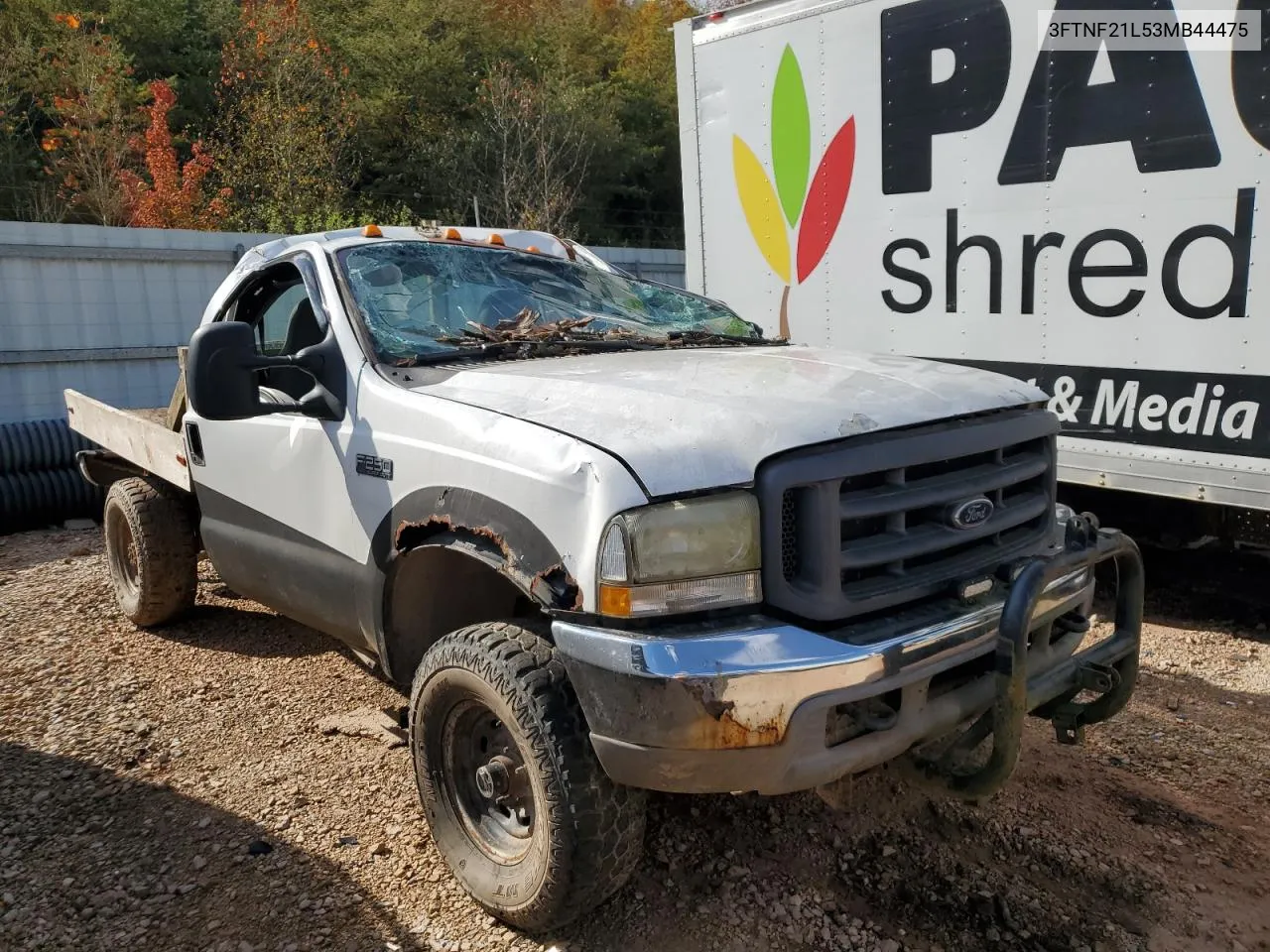 2003 Ford F250 Super Duty VIN: 3FTNF21L53MB44475 Lot: 76493214