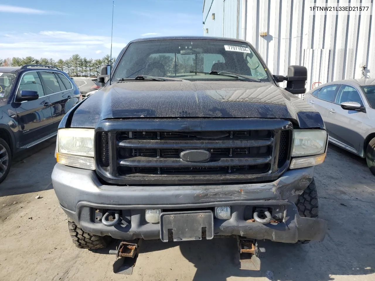 2003 Ford F250 Super Duty VIN: 1FTNW21L33ED21577 Lot: 77971034